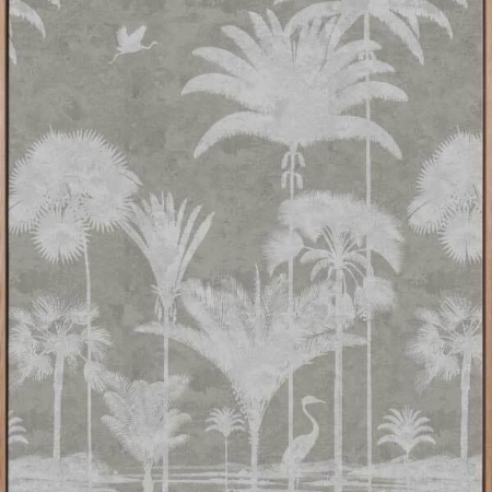 Shadow Palms Beige I Canvas Art Print