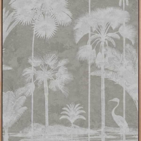 Shadow Palms Beige II Canvas Art Print