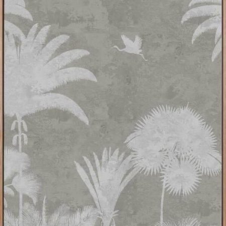 Shadow Palms Beige III Canvas Art Print