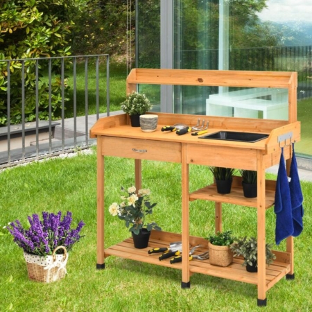 Wooden Potting bench