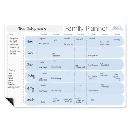 Monkey & Chops Family Planner