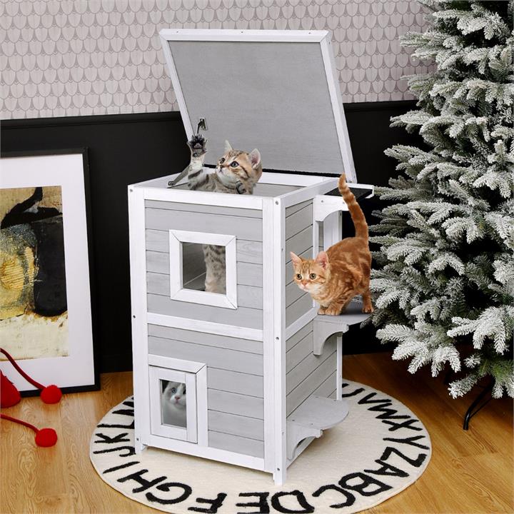 2-tier cat house