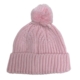 Knitted Baby Beanie - Soft Pink