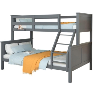 KINGSTON SLUMBER Triple Wooden Single Over Double Bunk Bed Frame for Kids