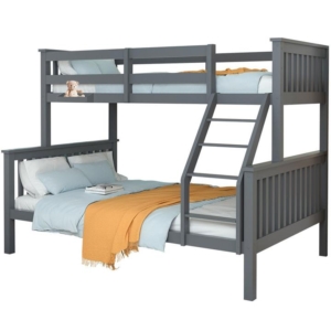 KINGSTON SLUMBER Bunk Bed Triple Wooden Single Over Double Beds for Kids