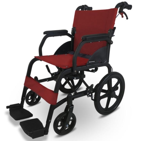 EQUIPMED Folding Transit Wheelchair