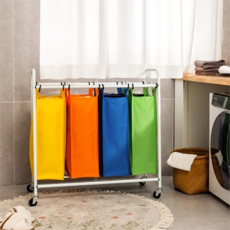 rolling laundry cart