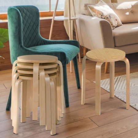 solid wood stool