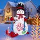 inflatable Christmas snowman