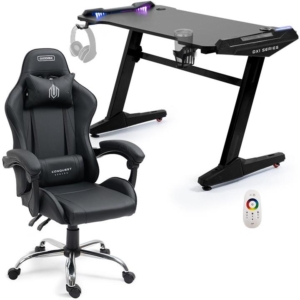 OVERDRIVE Gaming Office Chair and Desk Combo