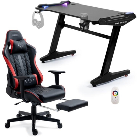 OVERDRIVE Gaming Office Chair and Desk Combo