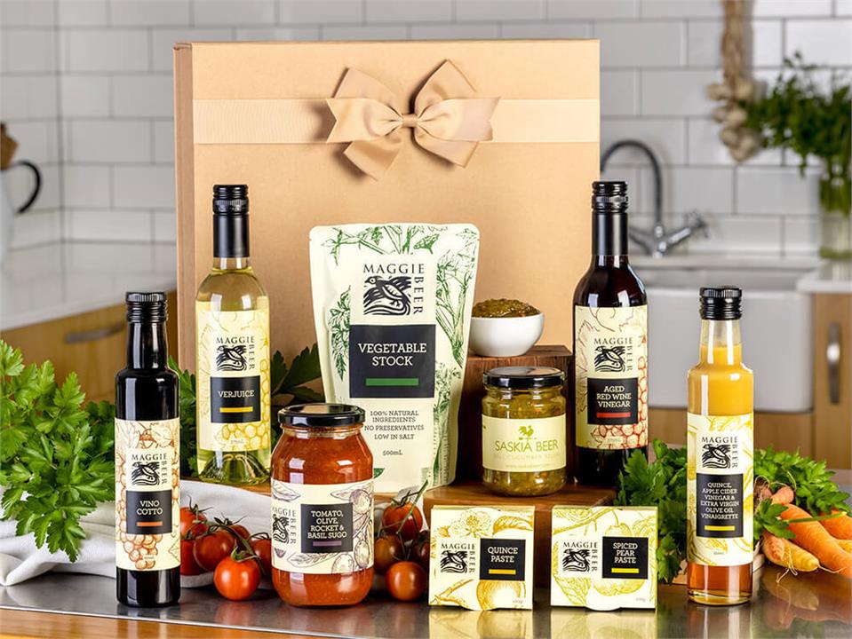 15% off non-alcoholic wine & food hampers