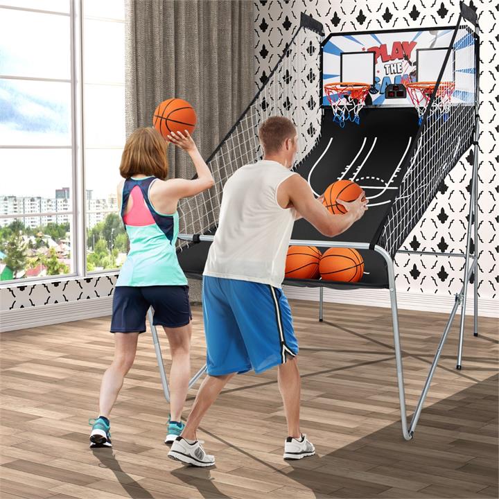 dual shot sport arcade basketball game