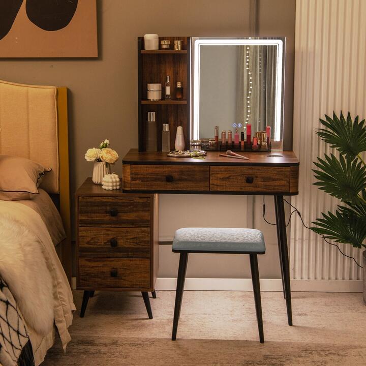 multifunctional vanity mirror dressing table