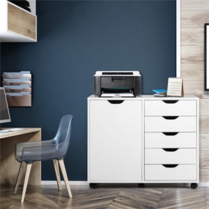 5-drawer mobile side cabinet