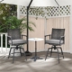 set of 2 swivel bar stools counter height outdoor chairs 360° rotating patio bar stools patio swivel bar stools swivel bar stool chair set of 2 bar chairs patio furniture patio bistro set outside chair set counter height swivel chairs