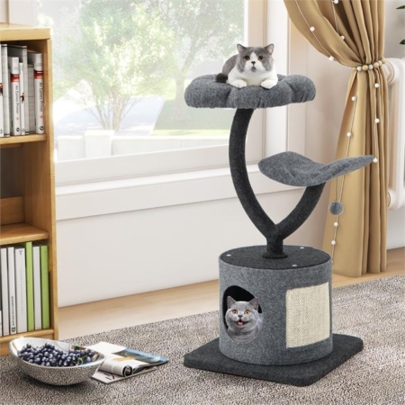 88 cm tall cat tree for large and small cats