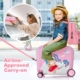 Ride-on and carry-on suitcase