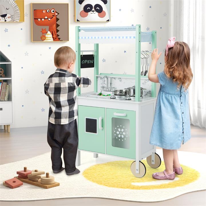 double-sided play kitchen