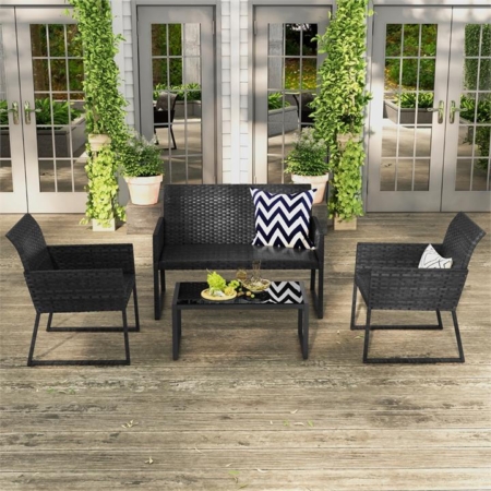 4 pieces patio furniture set