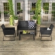 4 pieces patio furniture set