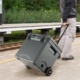 wheeled cooler with retractable handle