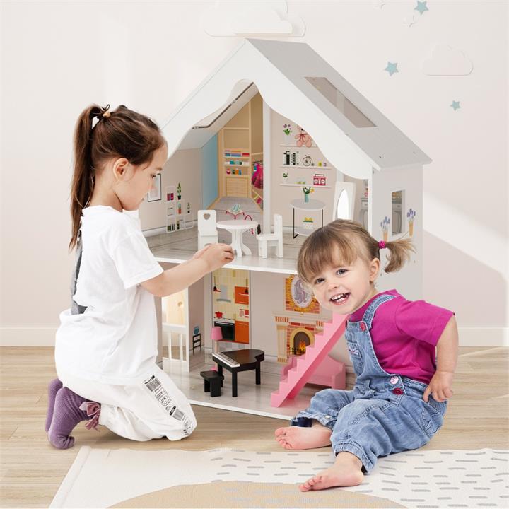 wooden dollhouse