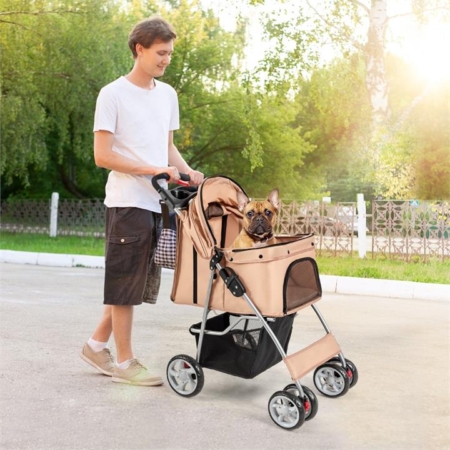 Travel pet stroller