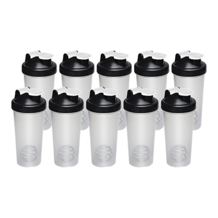 10x 700ml GYM Protein Supplement Drink Blender Mixer Shaker Shake Ball Bottle