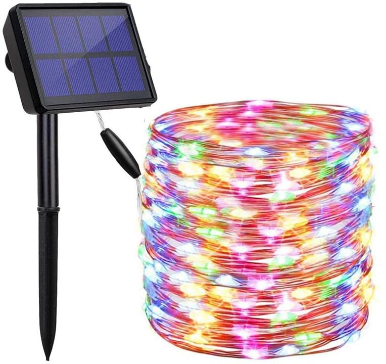 20m 200 LED Solar Powered Outdoor Lights with 8 Lighting Modes and Waterproof for Home