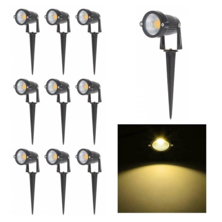 10PCS 12V LED Waterproof Outdoor Garden Spotlights Landscape Light Flood Lights