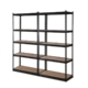 2x1.8M 5-Shelves Steel Warehouse Shelving Racking Garage Storage Rack Black