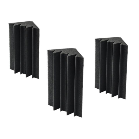 20pcs Studio Acoustic Foam Corner Bass Trap Sound Absorption Treatment Proofing