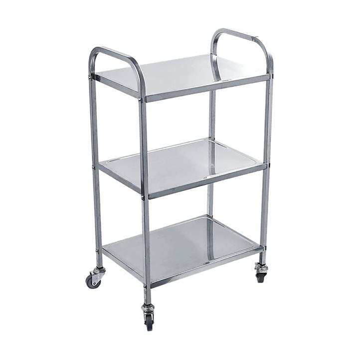 3 Tiers Food Trolley Cart Stainless Steel Utility Kitchen Dining Service