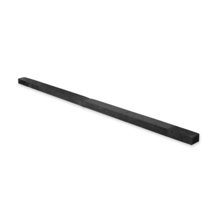 2.2m Gymnastics Folding Balance Beam Black Synthetic Suede