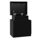 Artiss Bedside Tables 2 Drawers Side Table Storage Nightstand Black Bedroom Wood