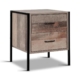 Artiss Bedside Table Drawers Nightstand Metal Oak