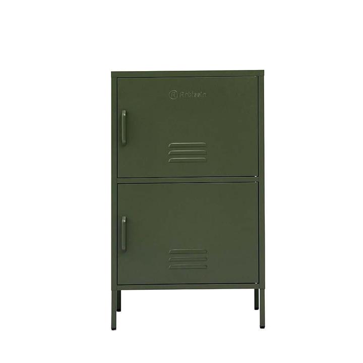 ArtissIn Base Metal Locker Storage Shelf Organizer Cabinet Buffet Sideboard Green