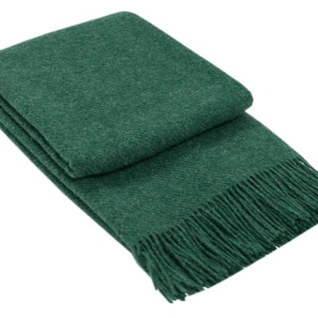 Brighton Throw - 100% NZ Wool - Emerald