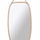 CARLA HOME Hanging Full LengthWall Mirror - Solid Bamboo Frame and Adjustable Leather Strap for Bathroom and Bedroom