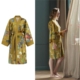 Bedding House Van Gogh Partout des Fleurs Gold Kimono Bath Robe Small/Medium