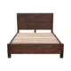 Bed Frame Queen Size in Solid Wood Veneered Acacia Bedroom Timber Slat in Chocolate