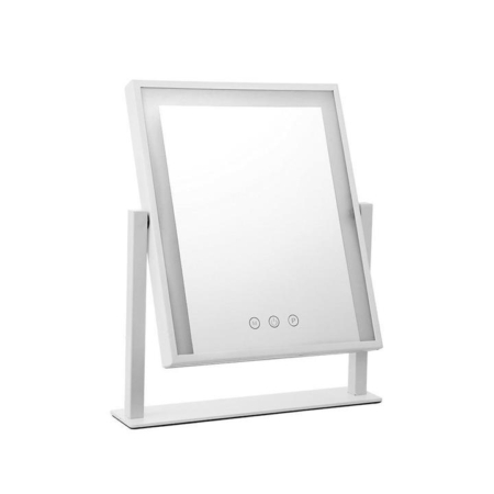 Embellir LED Makeup Mirror Hollywood Standing Mirror Tabletop Vanity White