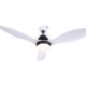 Devanti Ceiling Fan Light Remote Control Ceiling Fans White 48'' 3 Blades