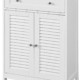 Freestanding Storage Cabinet with Doors/Drawer 60x87x35 cm