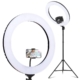 Embellir Ring Light 19'' LED 5800LM Black Dimmable Diva With Stand Make Up Studio Video