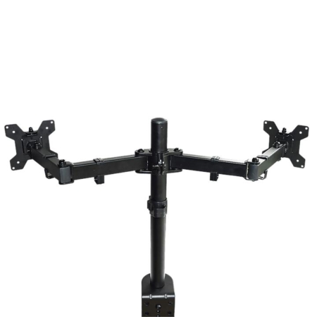 Dual LCD Monitor Desk Mount Stand Adjustable Fits 2 Screens Up To 27"