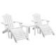 Gardeon Outdoor Sun Lounge Beach Chairs Table Setting Wooden Adirondack Patio Chair