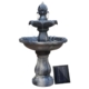 Gardeon 3-Tier Solar Powered Water Fountain in Black