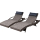 Gardeon Sun Lounge Outdoor Furniture Wicker Lounger Rattan Day Bed Garden Patio Grey